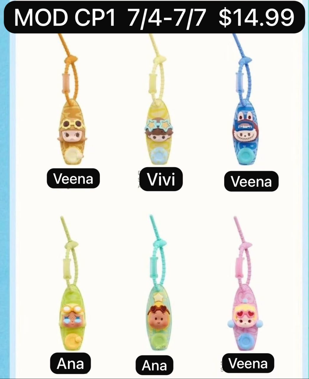 (Pre-Order) Island Vacation Series Decorative Charm Series Blind box
