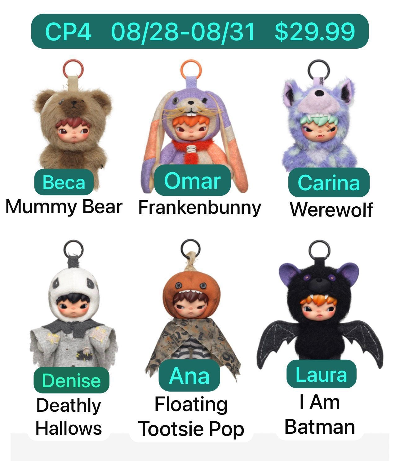 (Pre-Order) PPMT Hirono After Dark Plush Series blind box