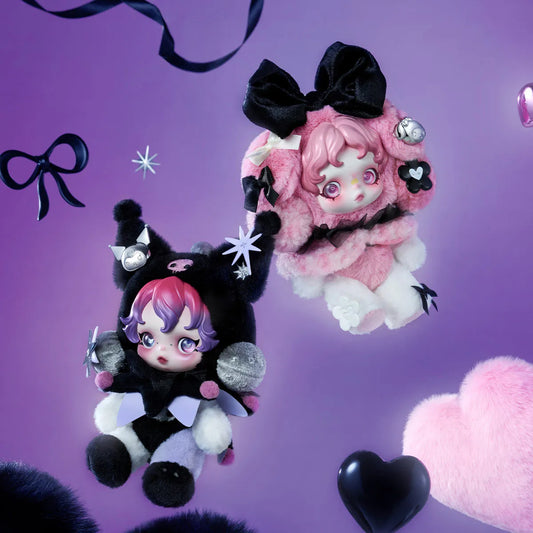 Skullpanda x Kuromi or Melody Hanging Card With Box