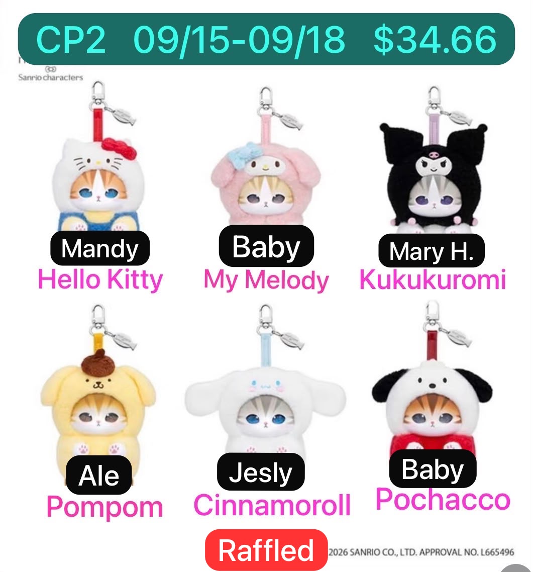 (Pre-Order) Mofusand X Sanrio