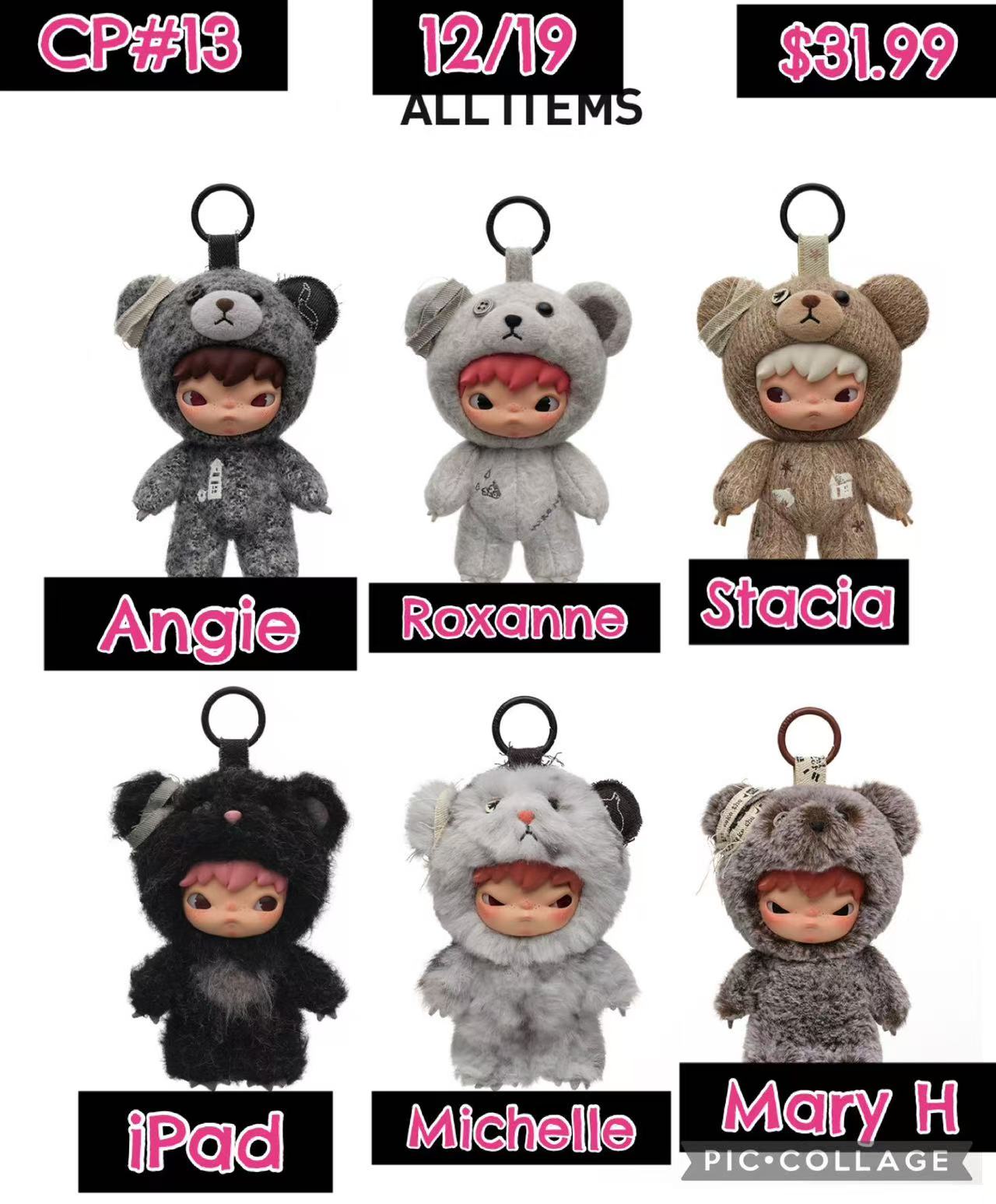 Hirono Road Journal Series-Plush Doll Pendant Blind Box