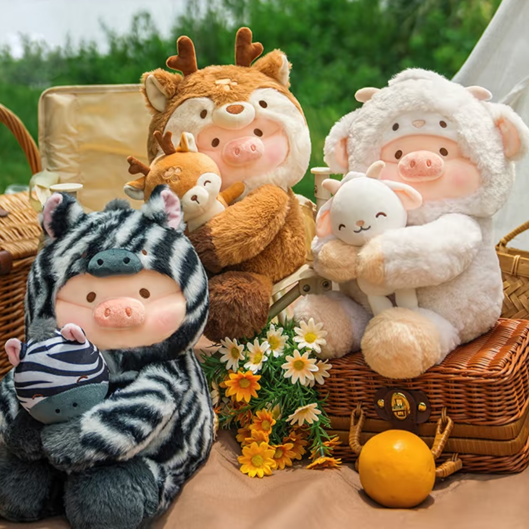 (Pre-order) Canned Pig LuLu Animal Party Series 2 - Cute plush keychain, eco-friendly bag & plush doll