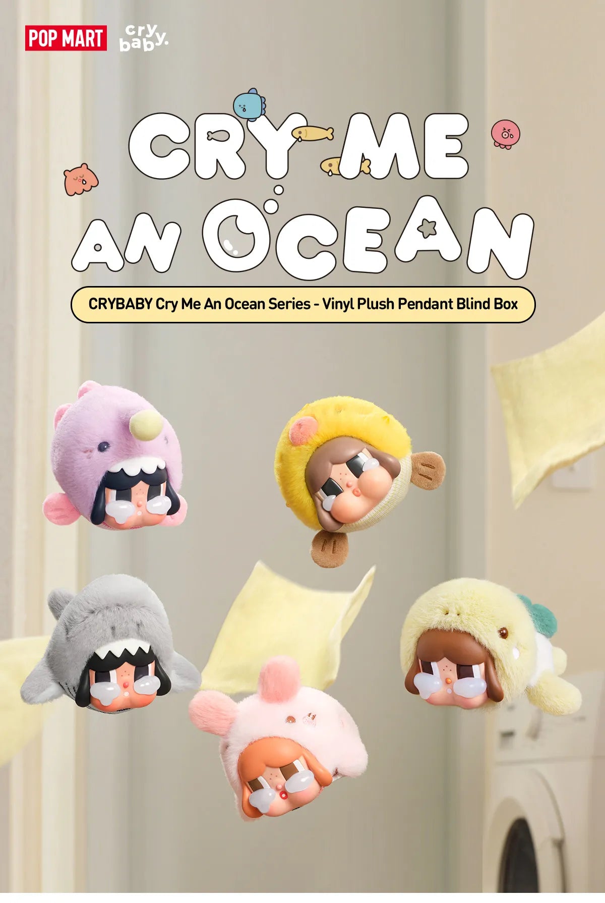(Pre-Order) CRYBABY Cry Me An Ocean Series - Vinyl Plush Pendant Blind Box