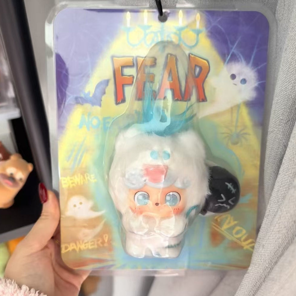 Q.Kid Pumpkin Ghost Plush Hanging Card