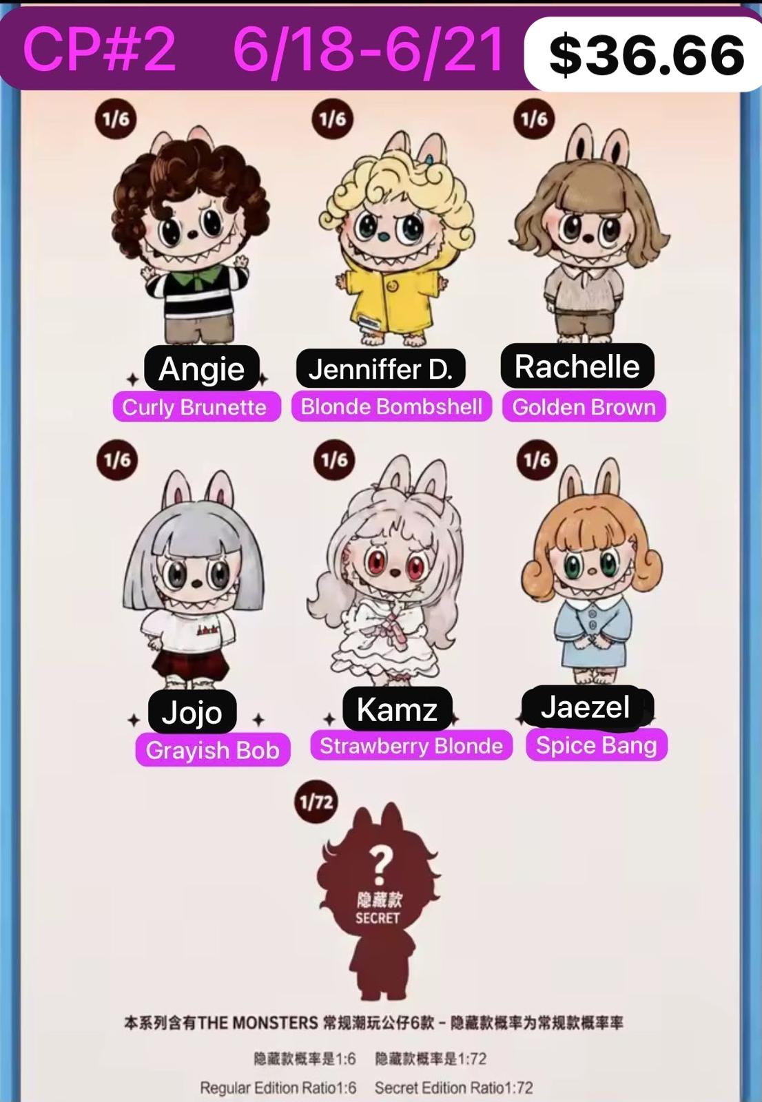 (Pre-Order)The Monsters Hair Salon Series Plush Blind Box