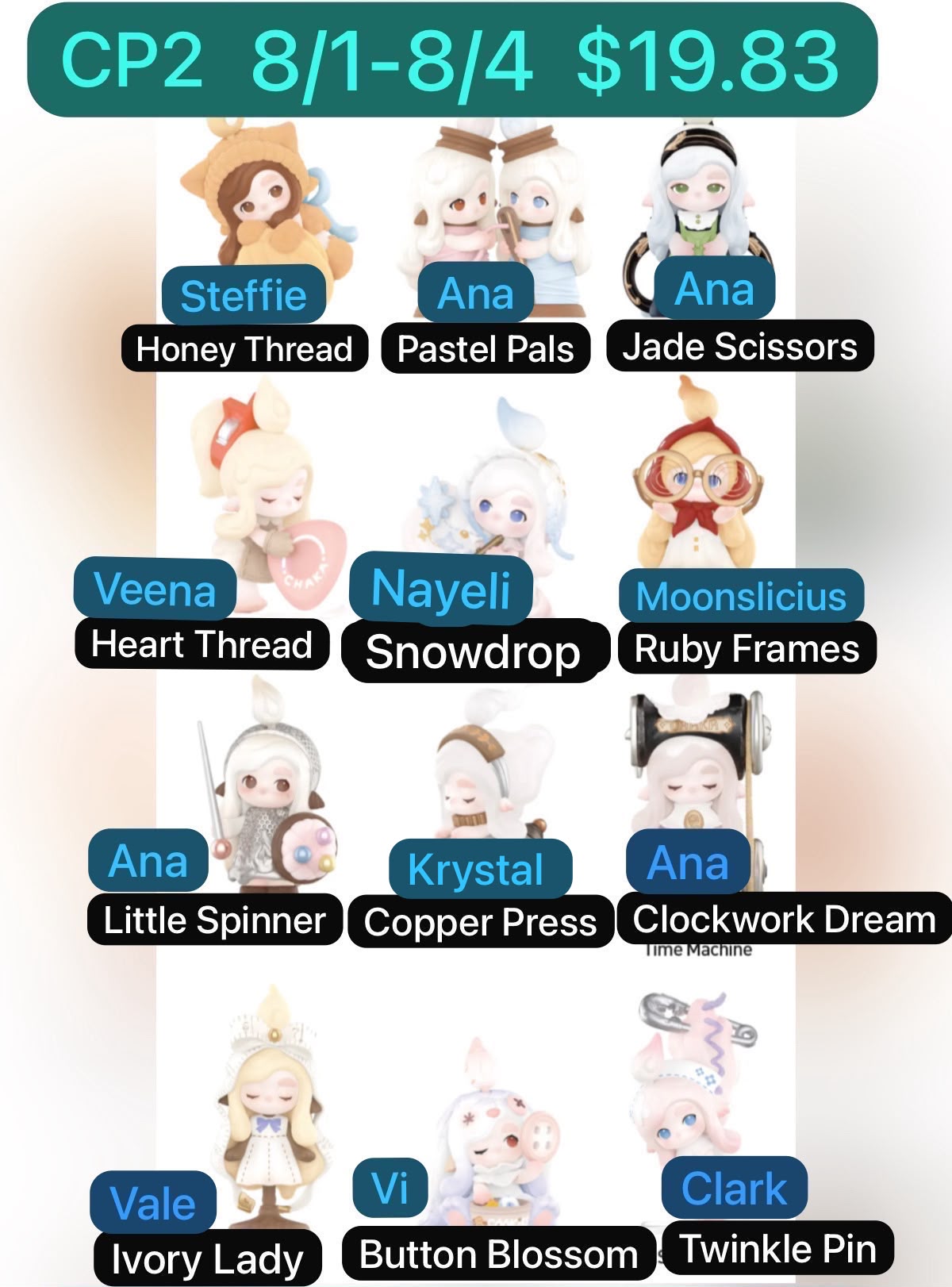 (Pre-Order) PPMT Chaka Stitch by Stitch Series blind box