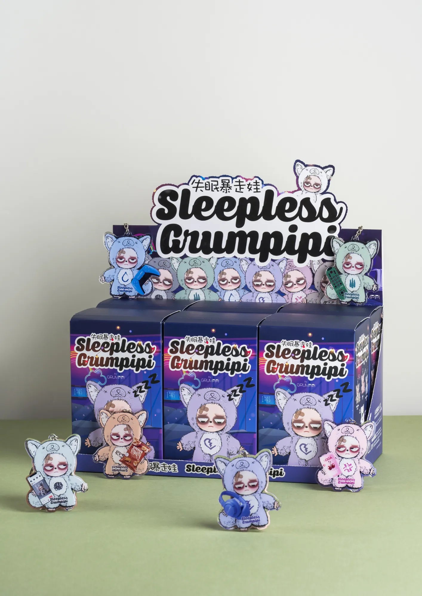 Sleepless Grumpipi Vinyl Face Plush Doll