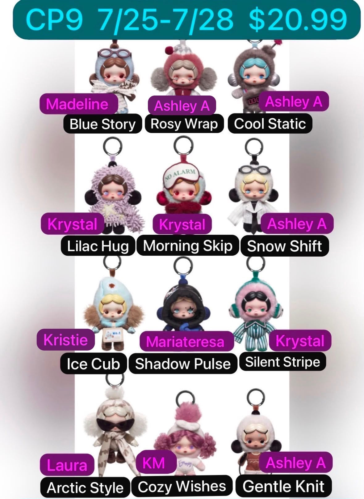 θ Skullpanda Off Mode Series Plush Pendant