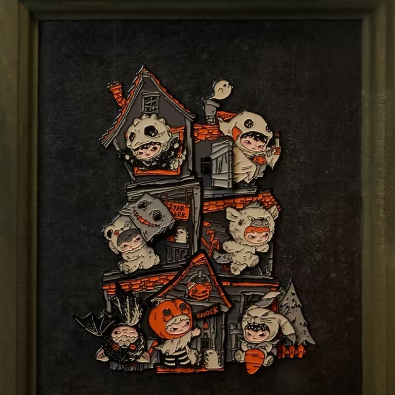 (Pre-Order) PPMT Hirono Monsters' Carnival Haunted House Puzzle Enamel Pin Set