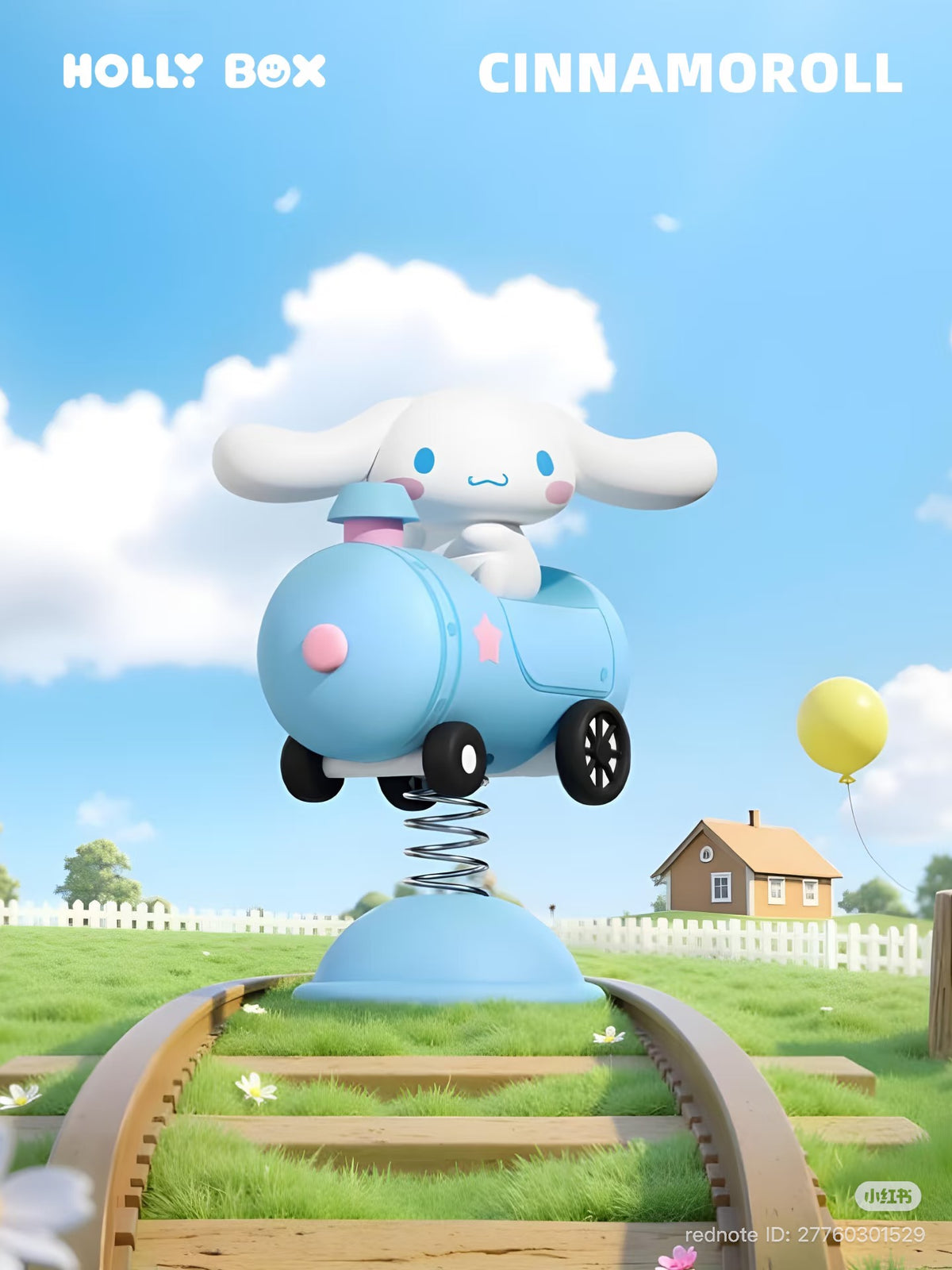 (Pre-Order) Sanrio Family Vehicle Series Collectible Figure – Wobbling Desk/Car Ornament (Hello Kitty & Hangyodon)
