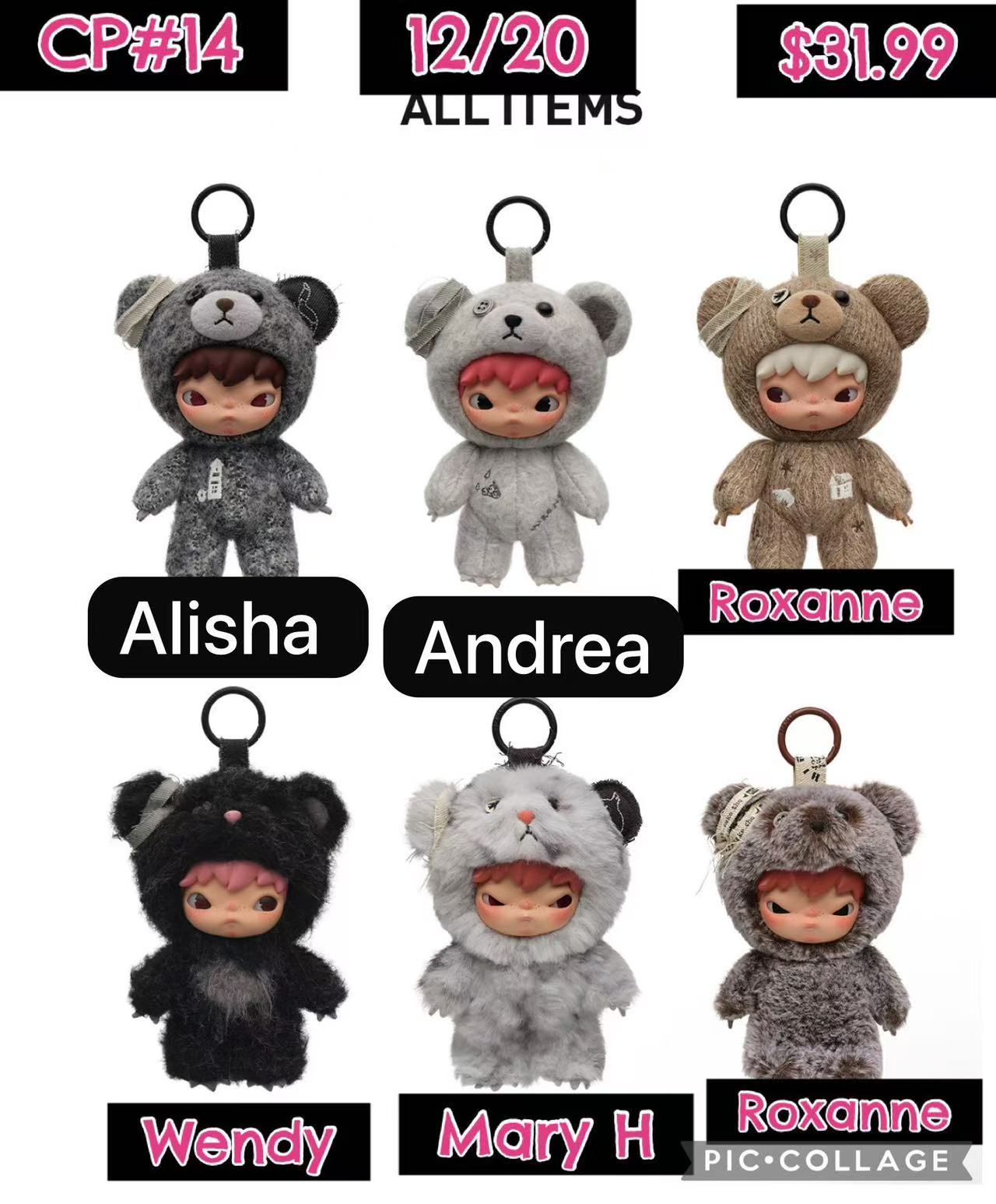 Hirono Road Journal Series-Plush Doll Pendant Blind Box