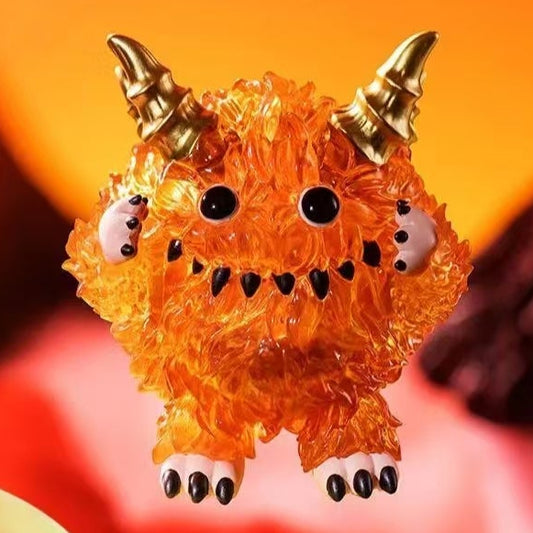 PPMT x INSTINCTOY Monster Fluffy Joyful Life Series Flames Figure (opened bag opened box)