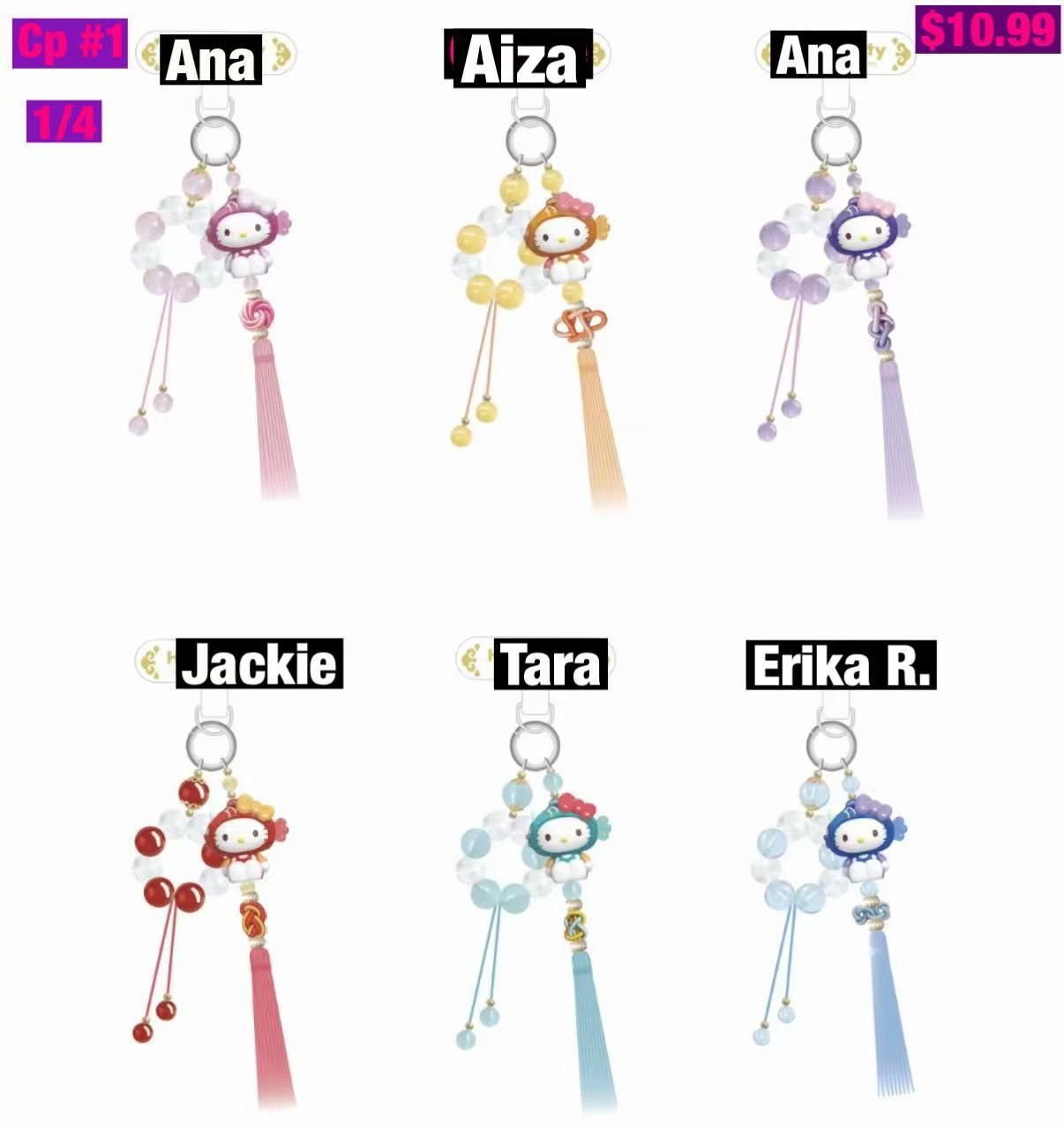 Hello Kitty Koi Guardian Phone Strap Blind Box