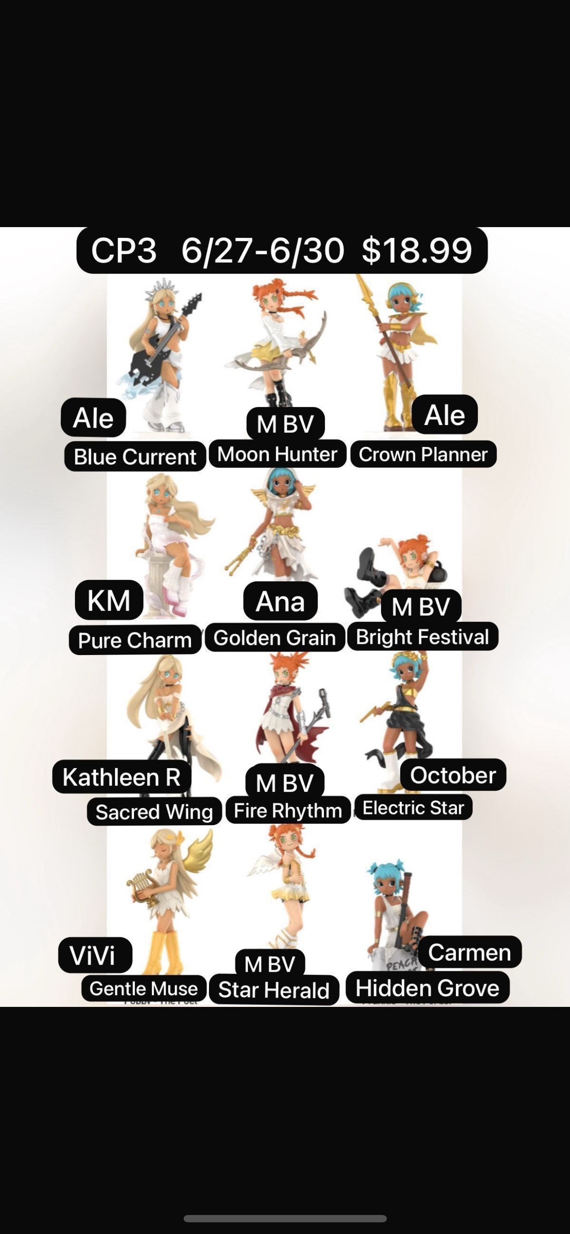 Peach Riot Power Chord Series Figures