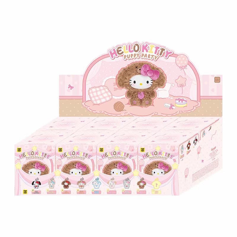 Hello kitty puppy party series plush pendant blind box