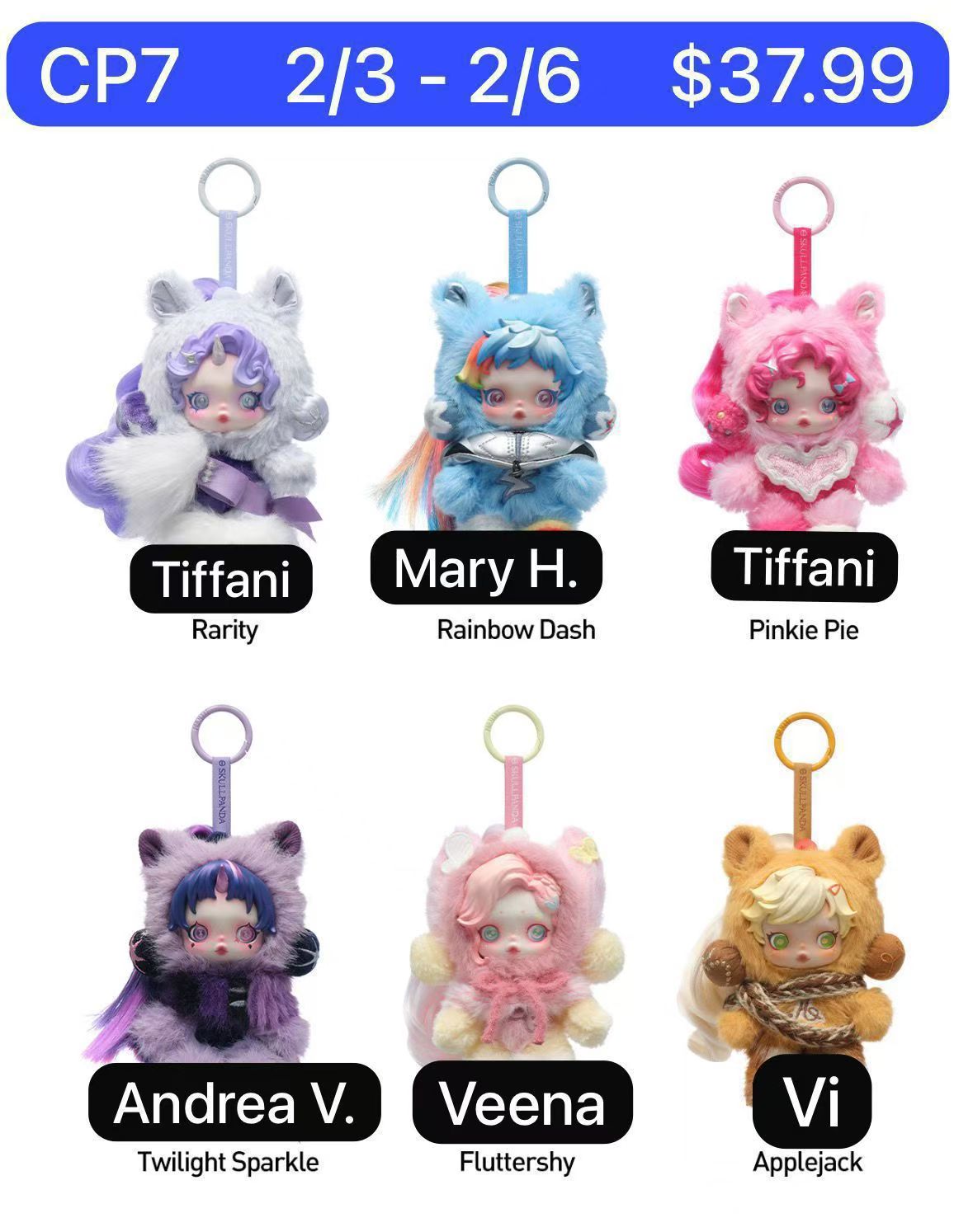 Skullpanda & My Little Pony Plush Series Blind Box