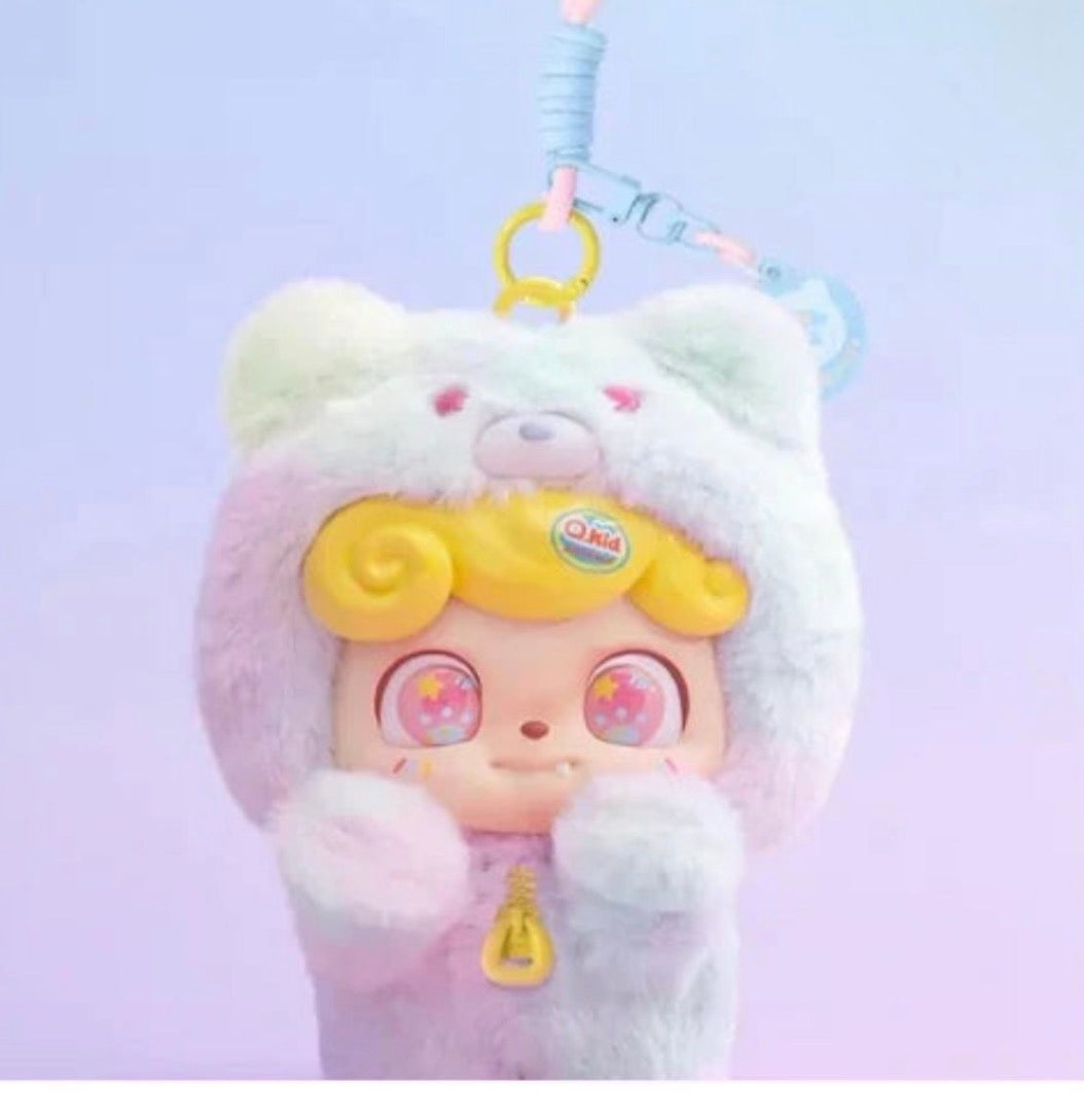 Anggia-
Q.kid pink bear 
Q.kid rainbow bear
Q.kind huahua panda