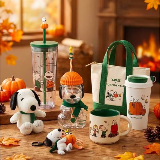 (Pre-Order) SB x PEANUTS Snoopy Glass Straw Cup