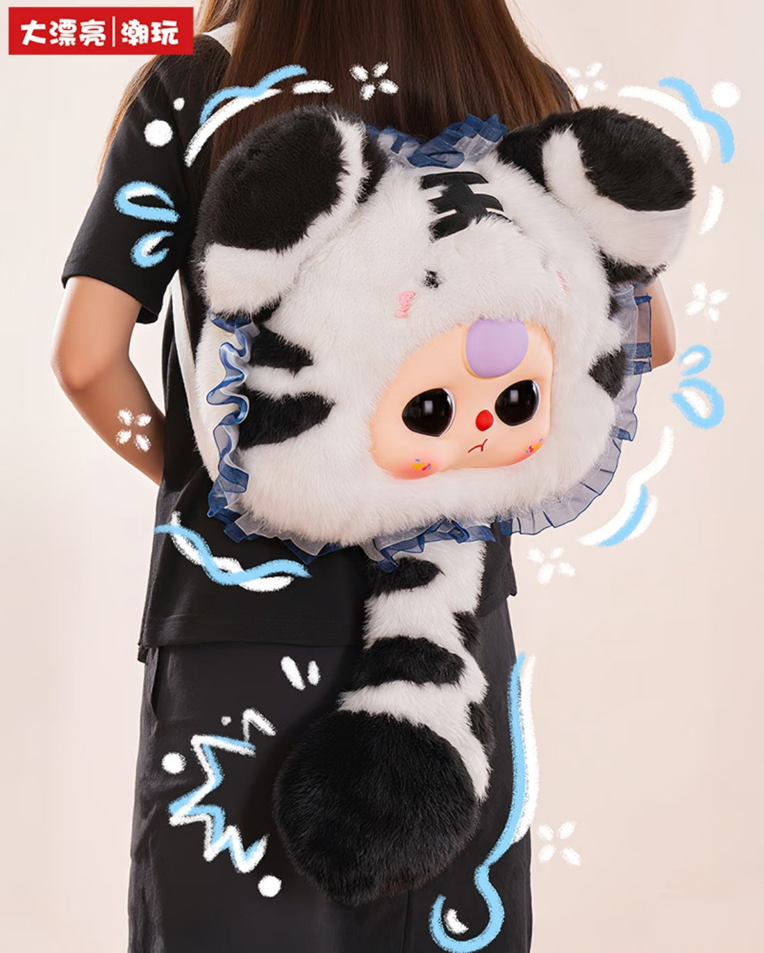 Baby Three 400% Fairy Tale World Backpack Plush Blind Box