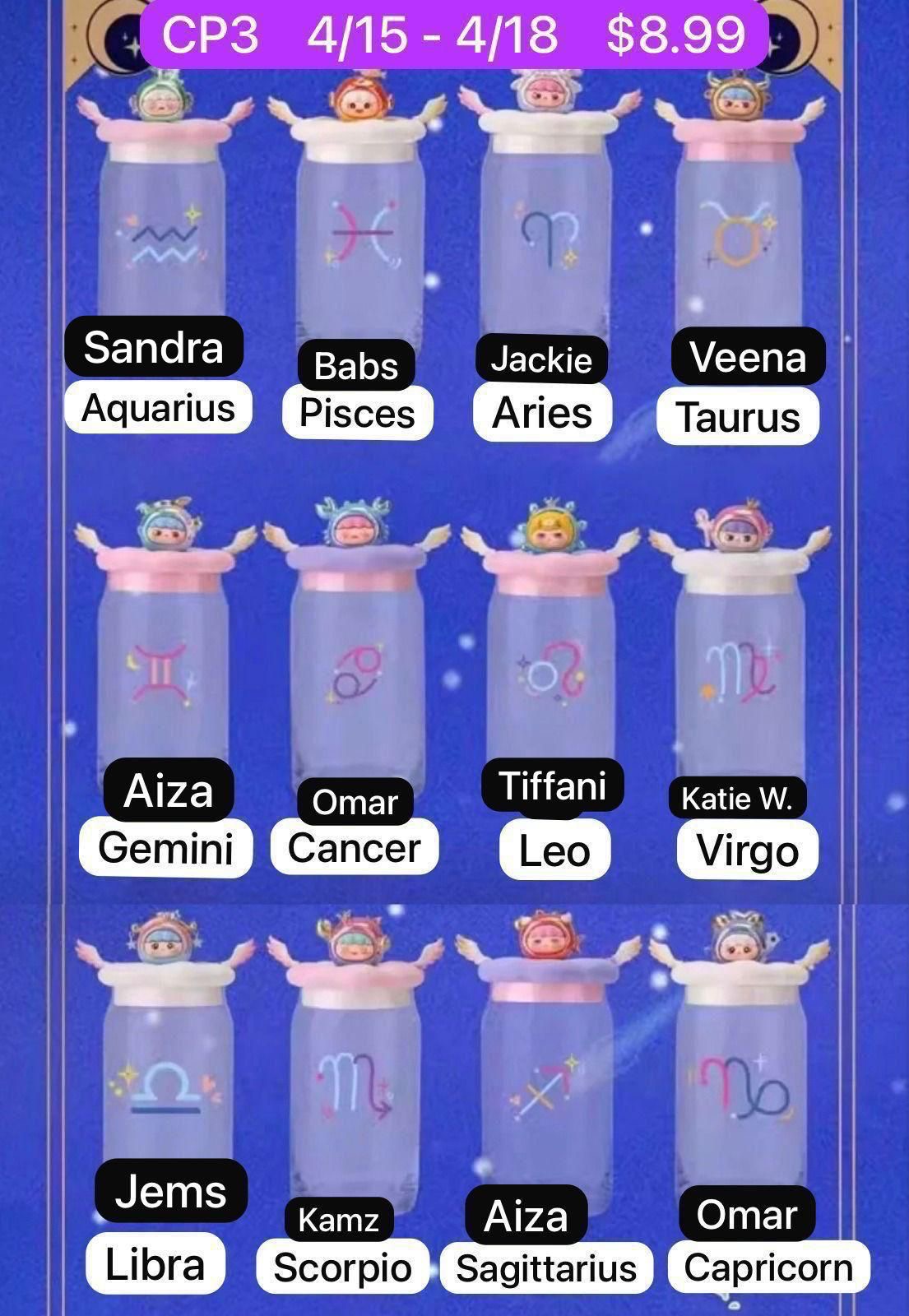Caimeng Colorful Dream constellation Lucky Bottle