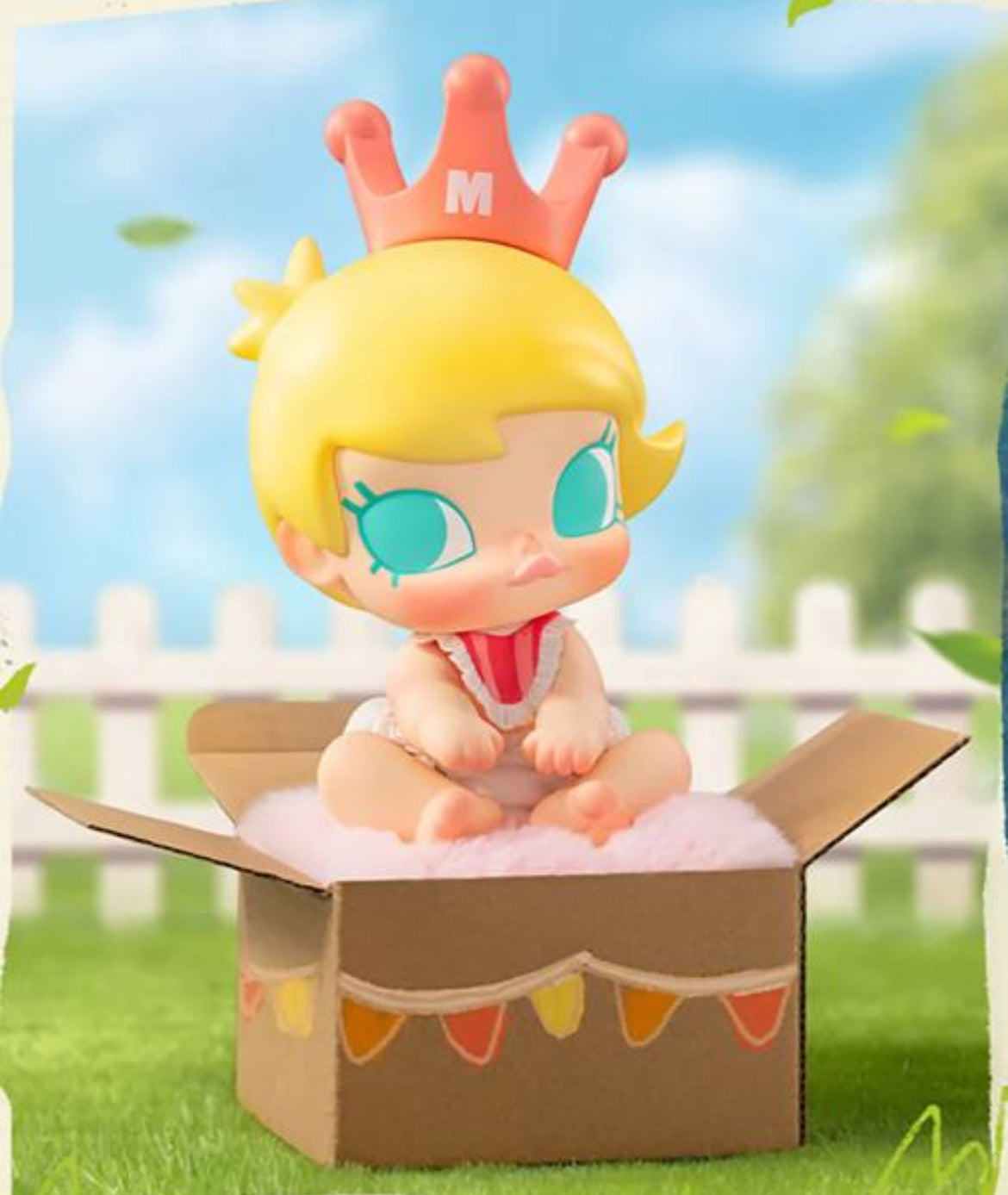 Baby Molly enjoy the breeze figurine