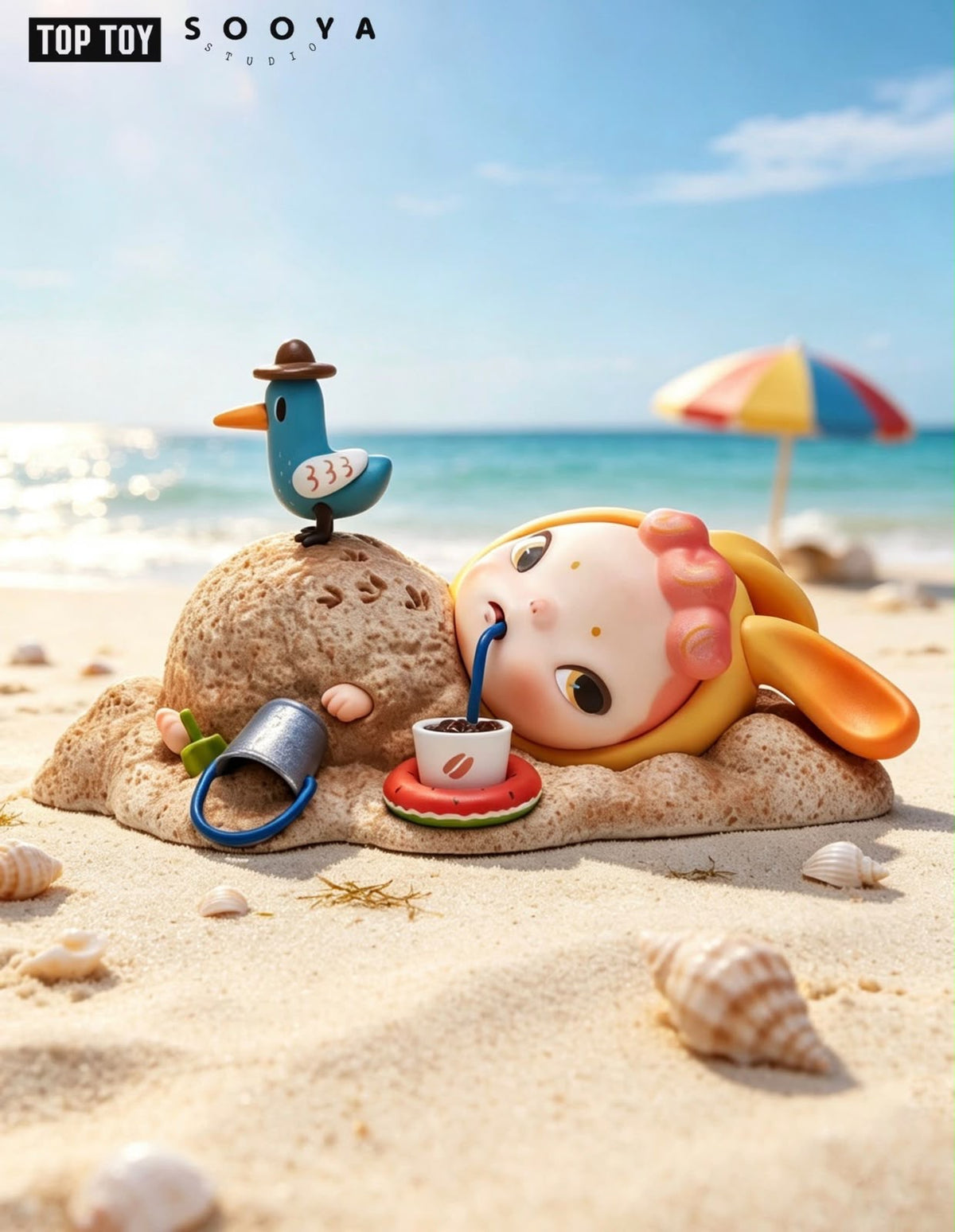 (Pre-Order) Sooya Beach Holiday Ban Figure Pop‑up Limited Blind Box