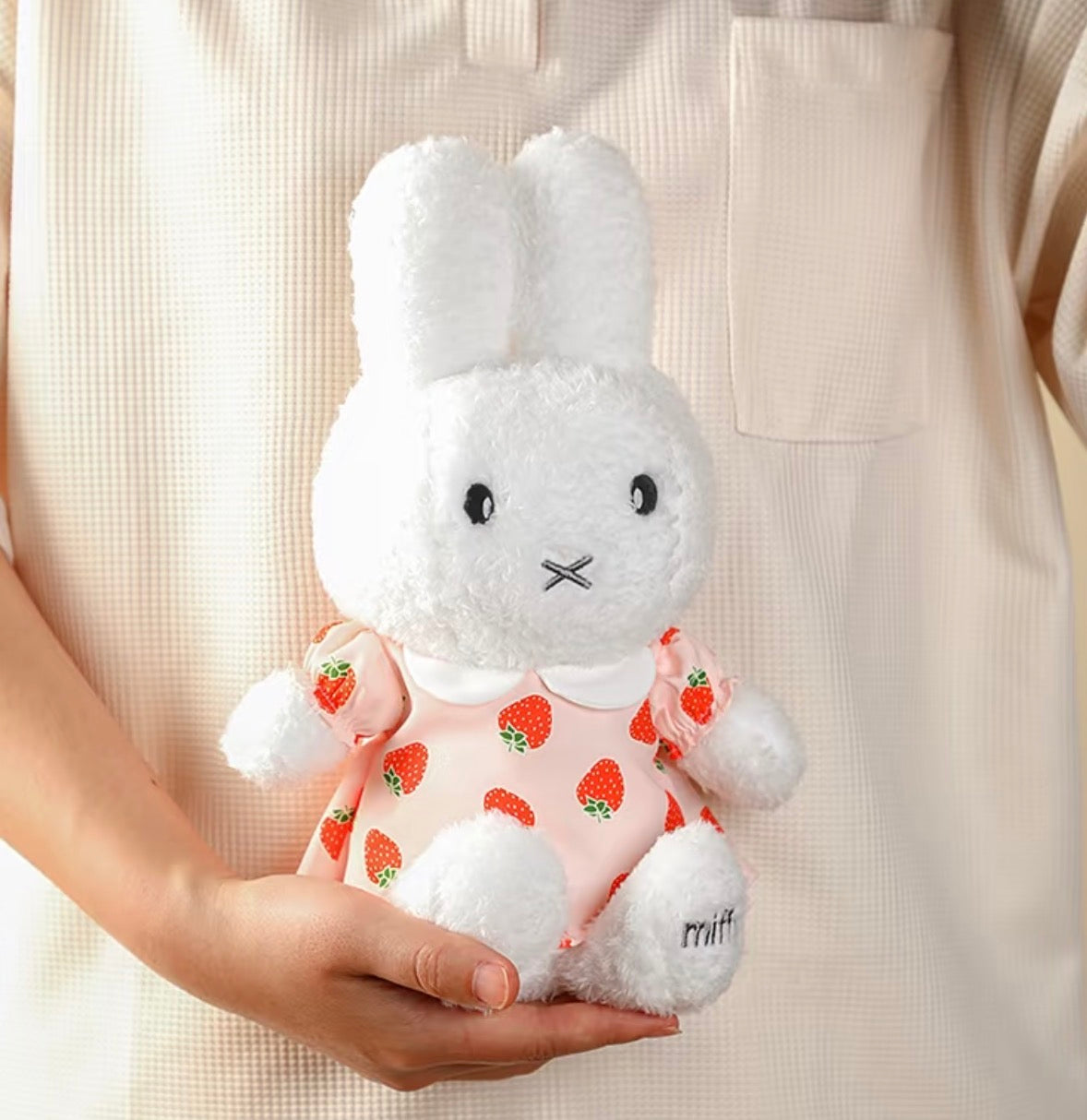(Pre-Order) VIPO · Real Miffy Strawberry Outfit Plushie
