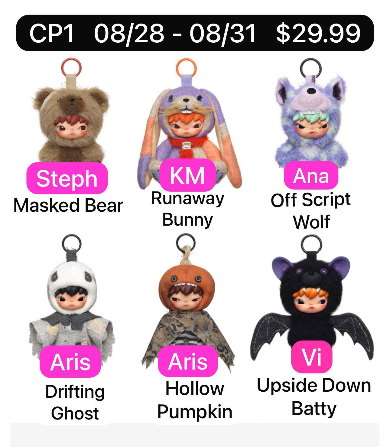(Pre-Order) PPMT Hirono After Dark Plush Series blind box