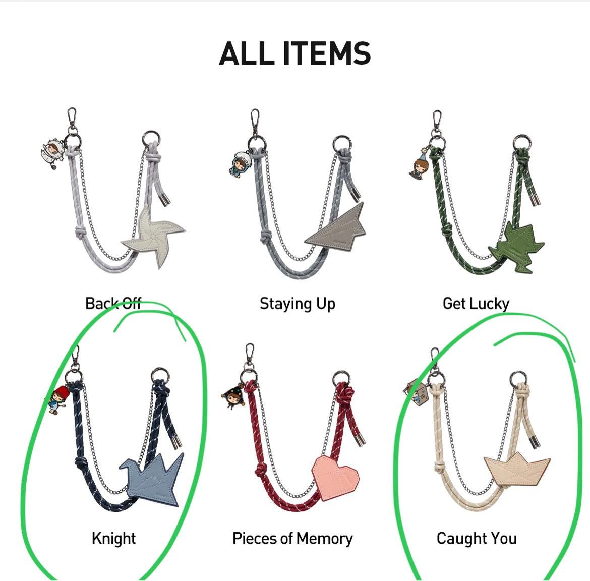 Deim-hirono lanyard series:knight+pieces of memory +caught you