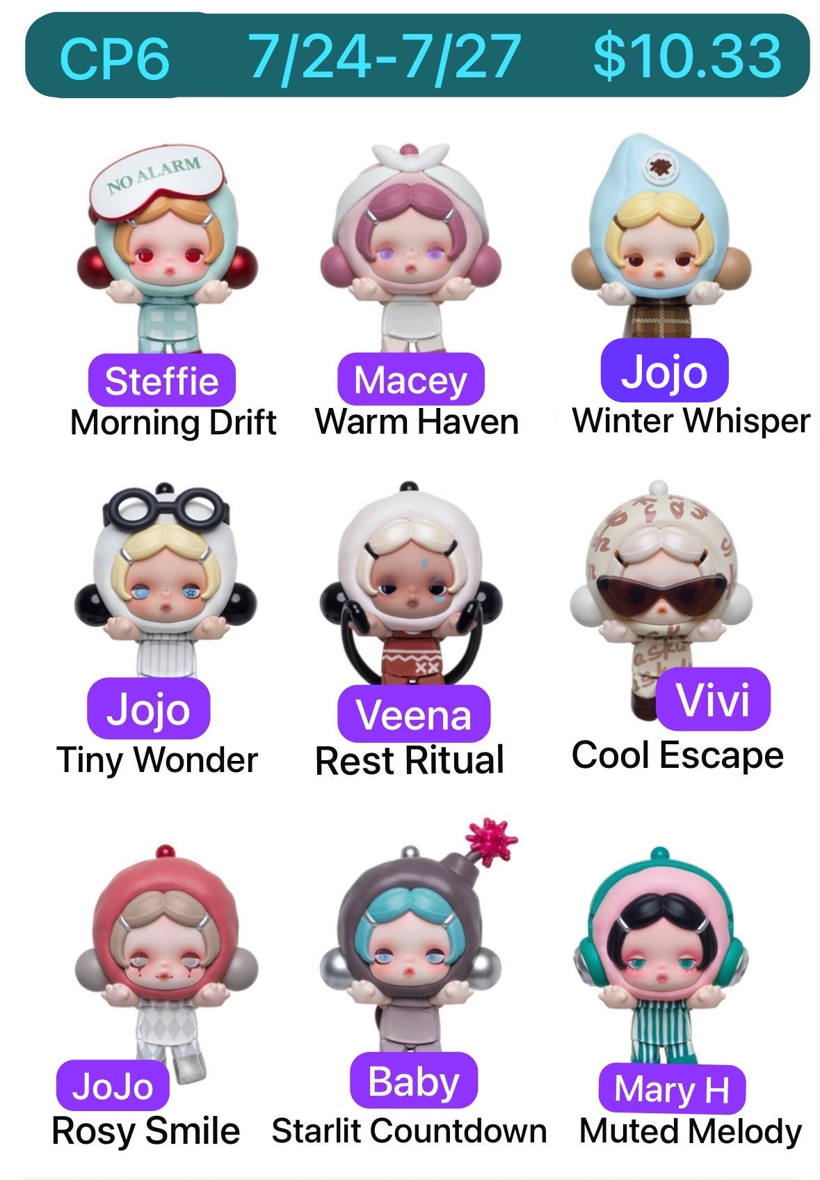 θ Skullpanda Off Mode Series Small Figures