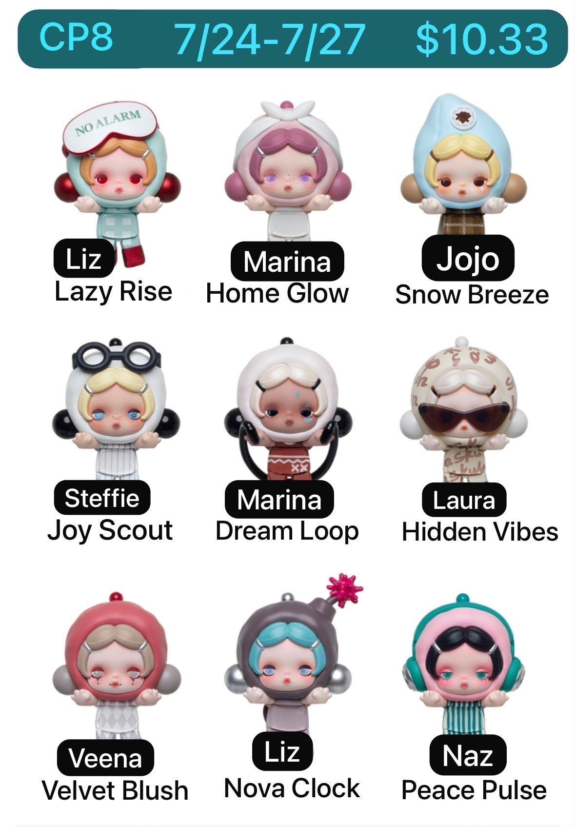 θ Skullpanda Off Mode Series Small Figures