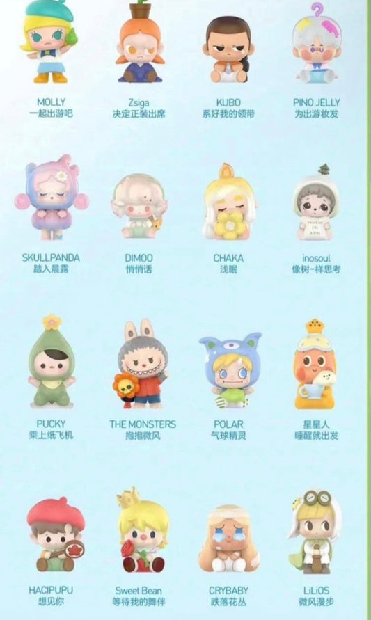 Anggia-
-Pizza pop beans set
-Pop bean going outing basic set (16 pcs) + SP secret + Molly secret
-Pop bean pajama cross dressing Crybaby secret and Molly secret
-Pop bean lucky cat confirmed beans (4 beans)