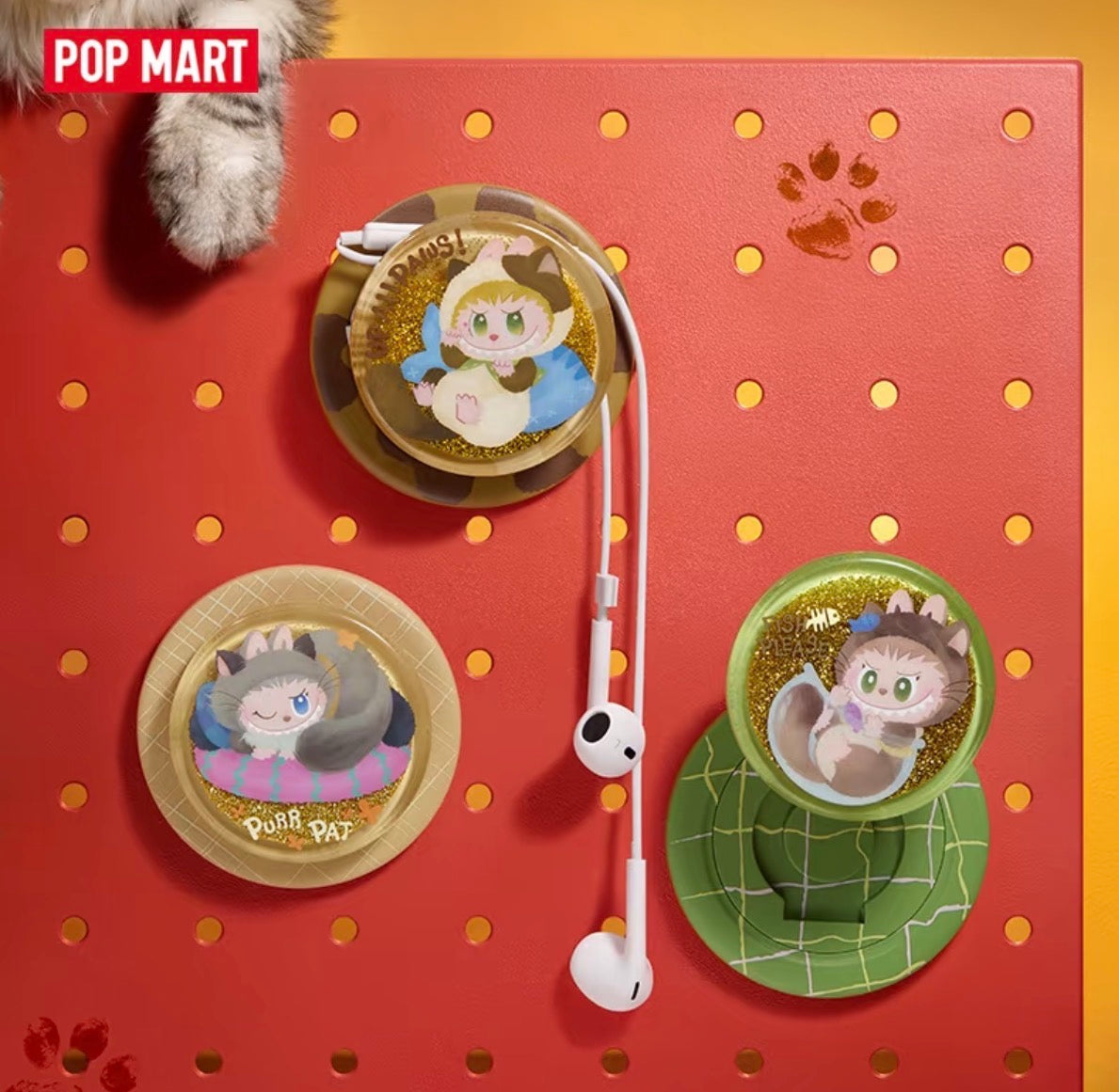 (Pre-Order) Pop Mart · THE MONSTERS CAT MODE ON Series Magnetic Phone Holder Blind Box