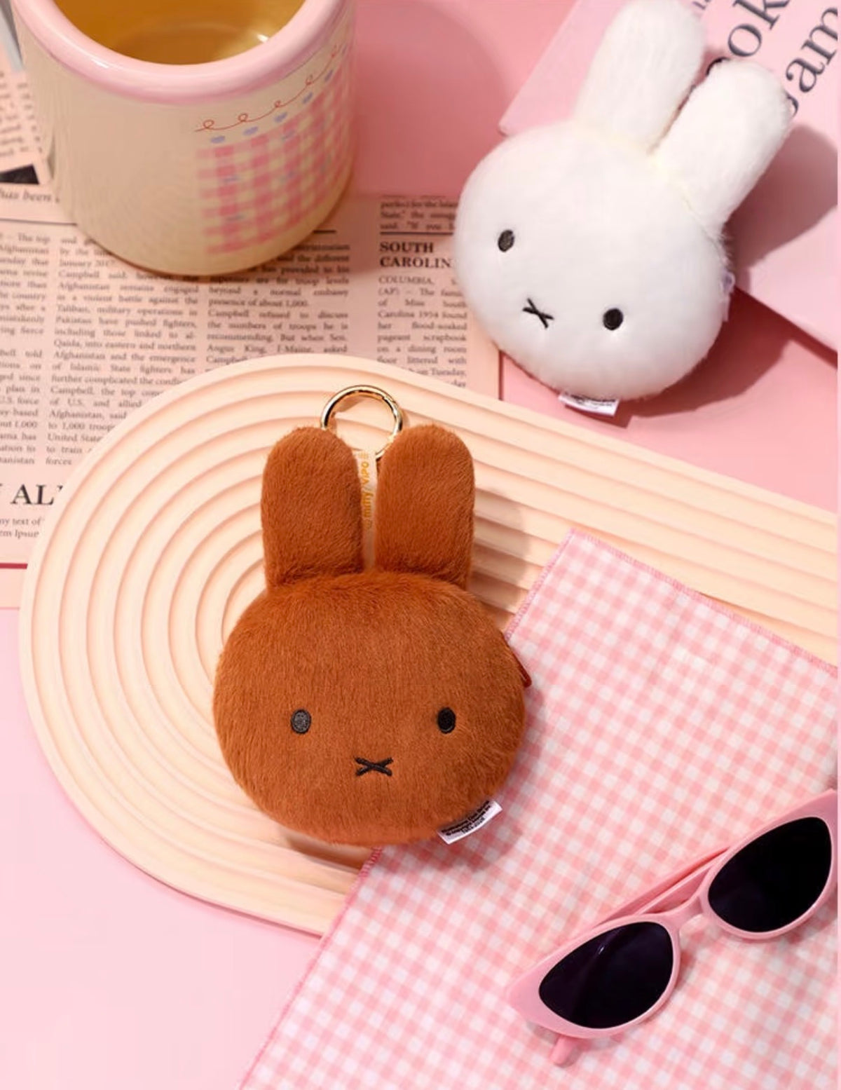 (Pre-Order) VIPO · Real Miffy plush earphone/coin purse charm