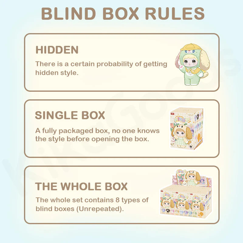 Nommi Puppy Dairy Series Plush Blind Box