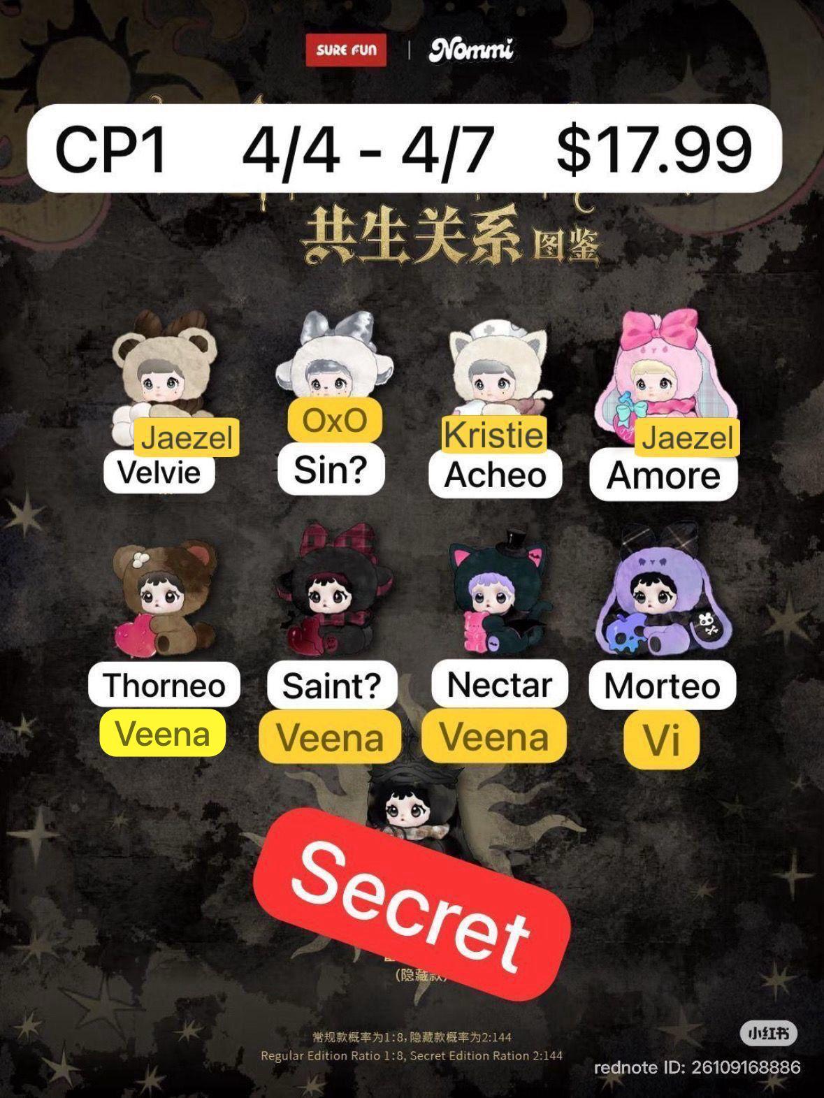 Nommi Intertwined Faith Plush Blind Box