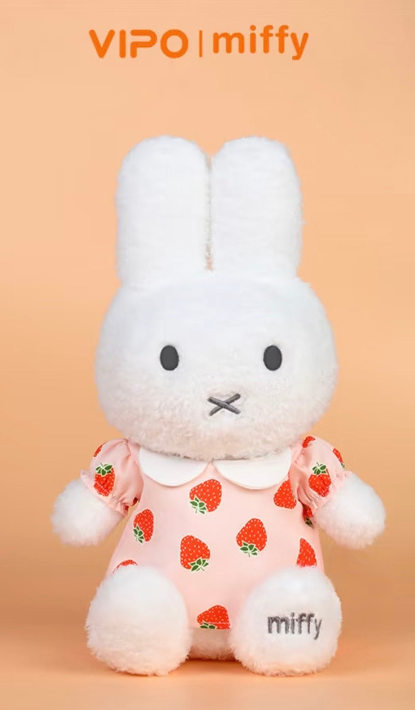 (Pre-Order) VIPO · Real Miffy Strawberry Outfit Plushie