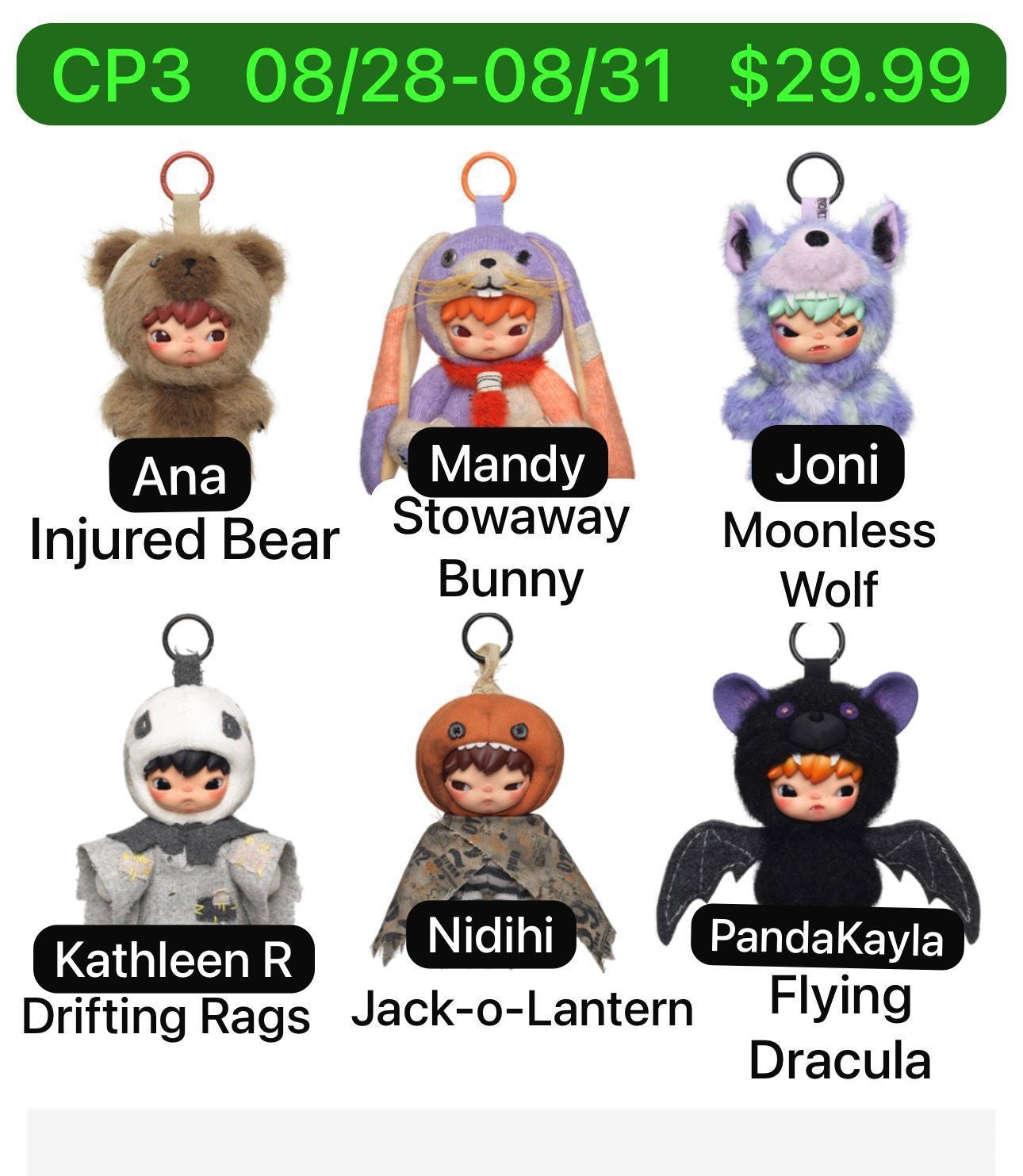 (Pre-Order) PPMT Hirono After Dark Plush Series blind box