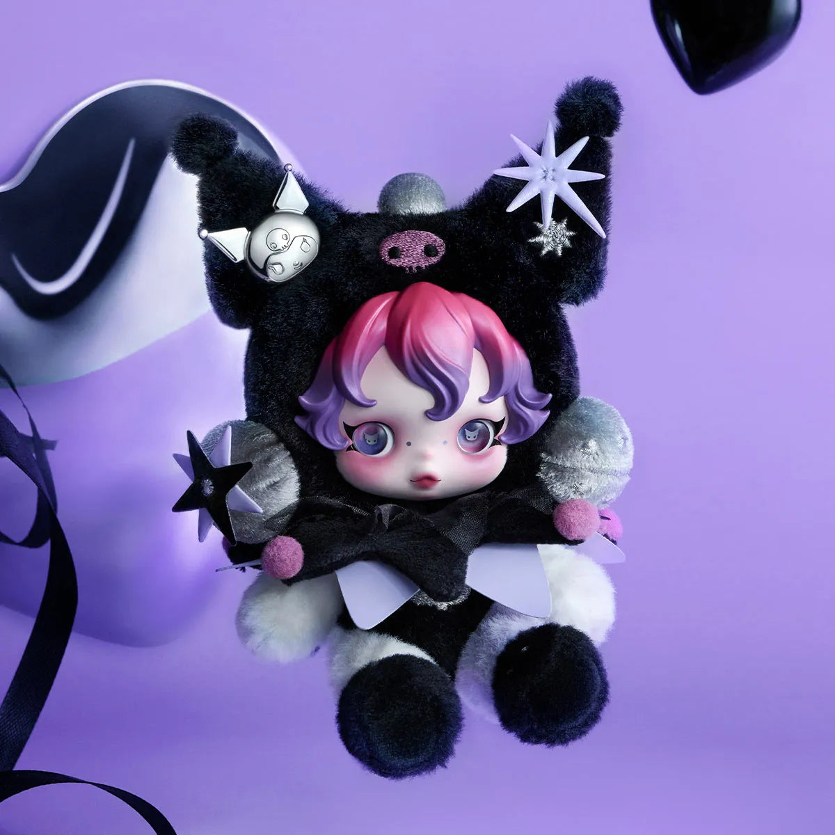 Skullpanda x Kuromi or Melody Hanging Card With Box
