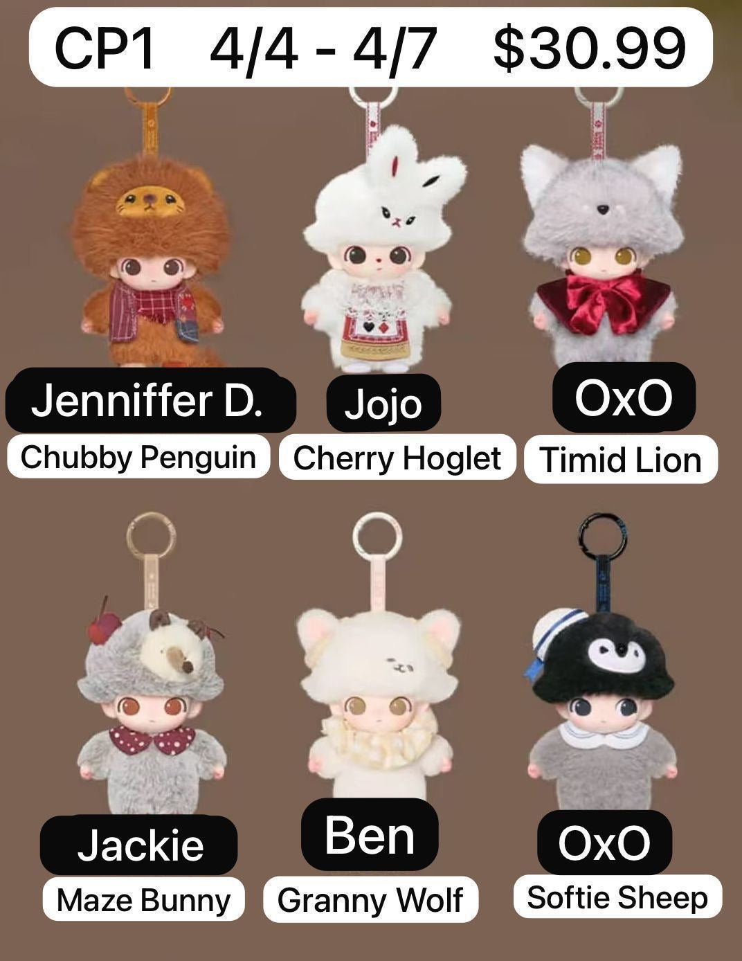 Dimoo The Secret Theater Club Series Blind Box