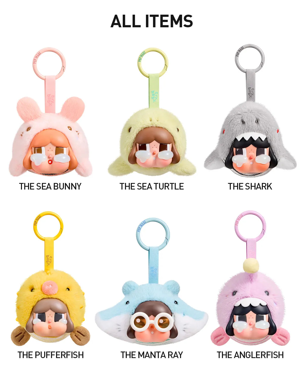 (Pre-Order) CRYBABY Cry Me An Ocean Series - Vinyl Plush Pendant Blind Box