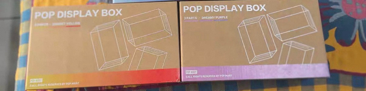 Brian-One yellow one purple set of 3, 3 clear cases