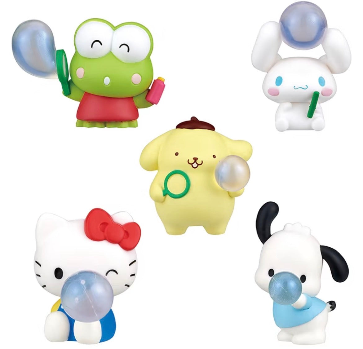 (Pre-Order) Sanrio Character Bubble Gashapon TOMY My Melody Pudding Dog Hello Kitty Figurage In Stock