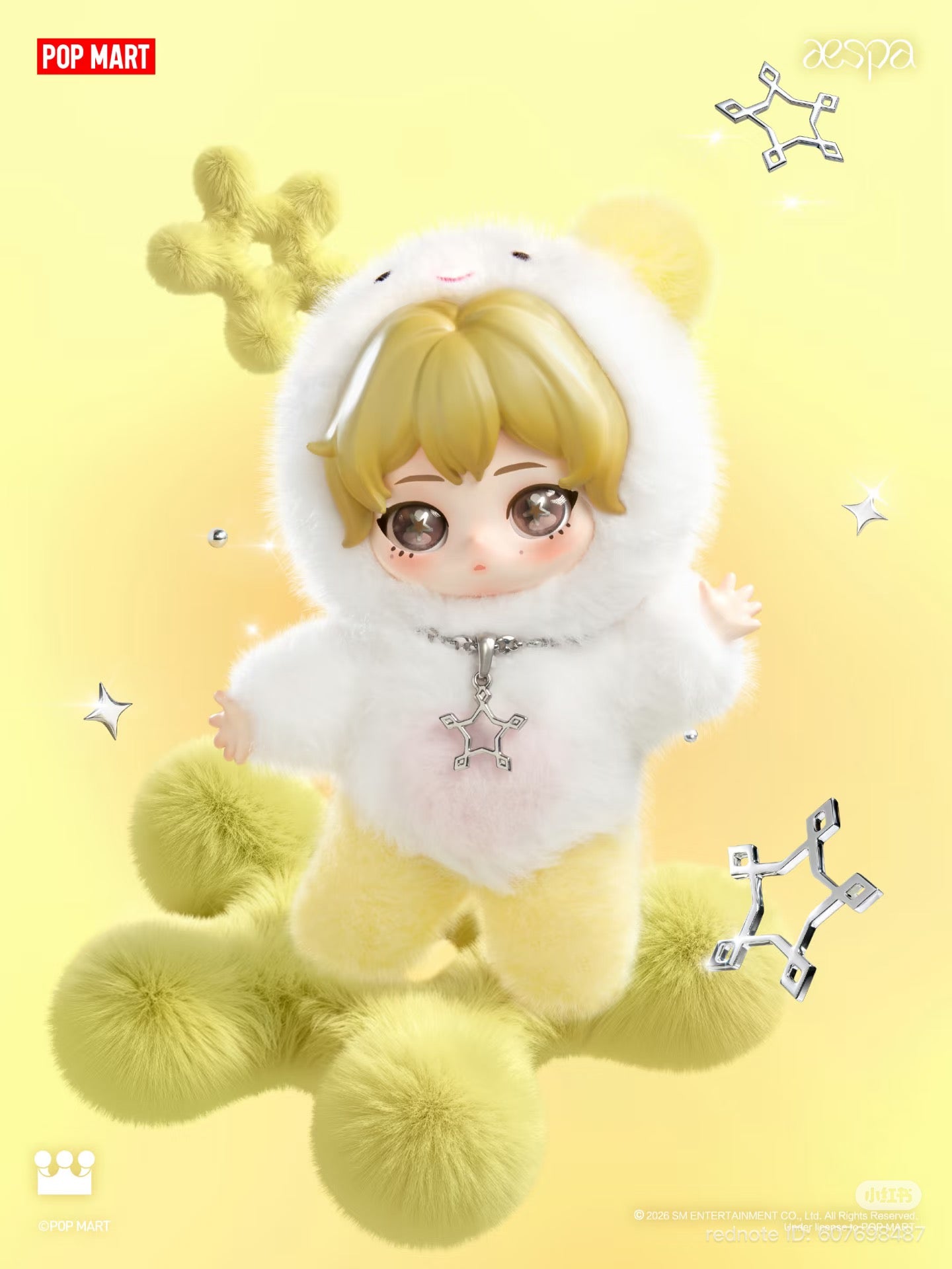 aespa Fluffy Club Series Vinyl Plush
Doll Pendant