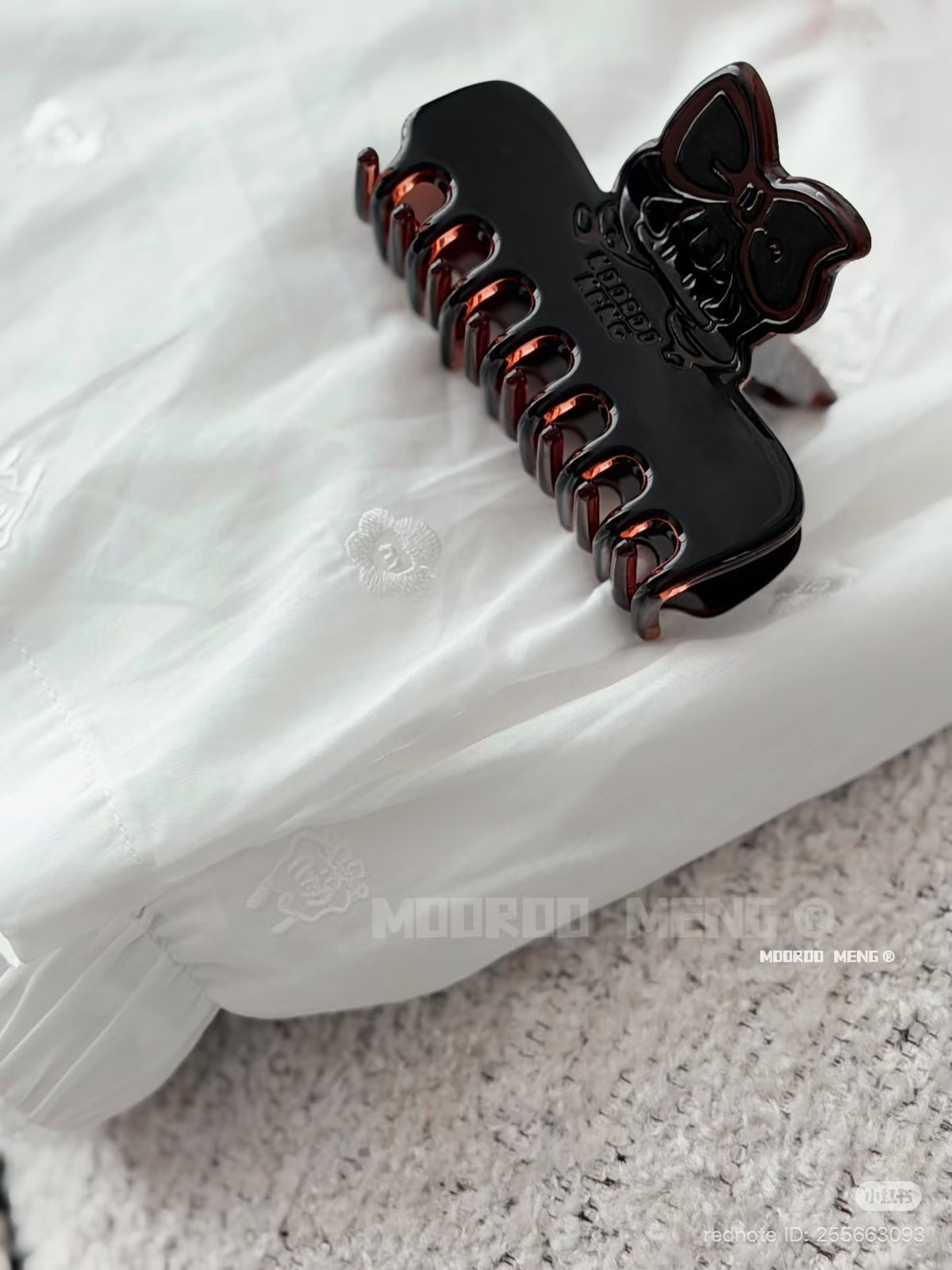 (Pre-Order) Mooroo Meng Coffee Jelly Acetate Claw Clip