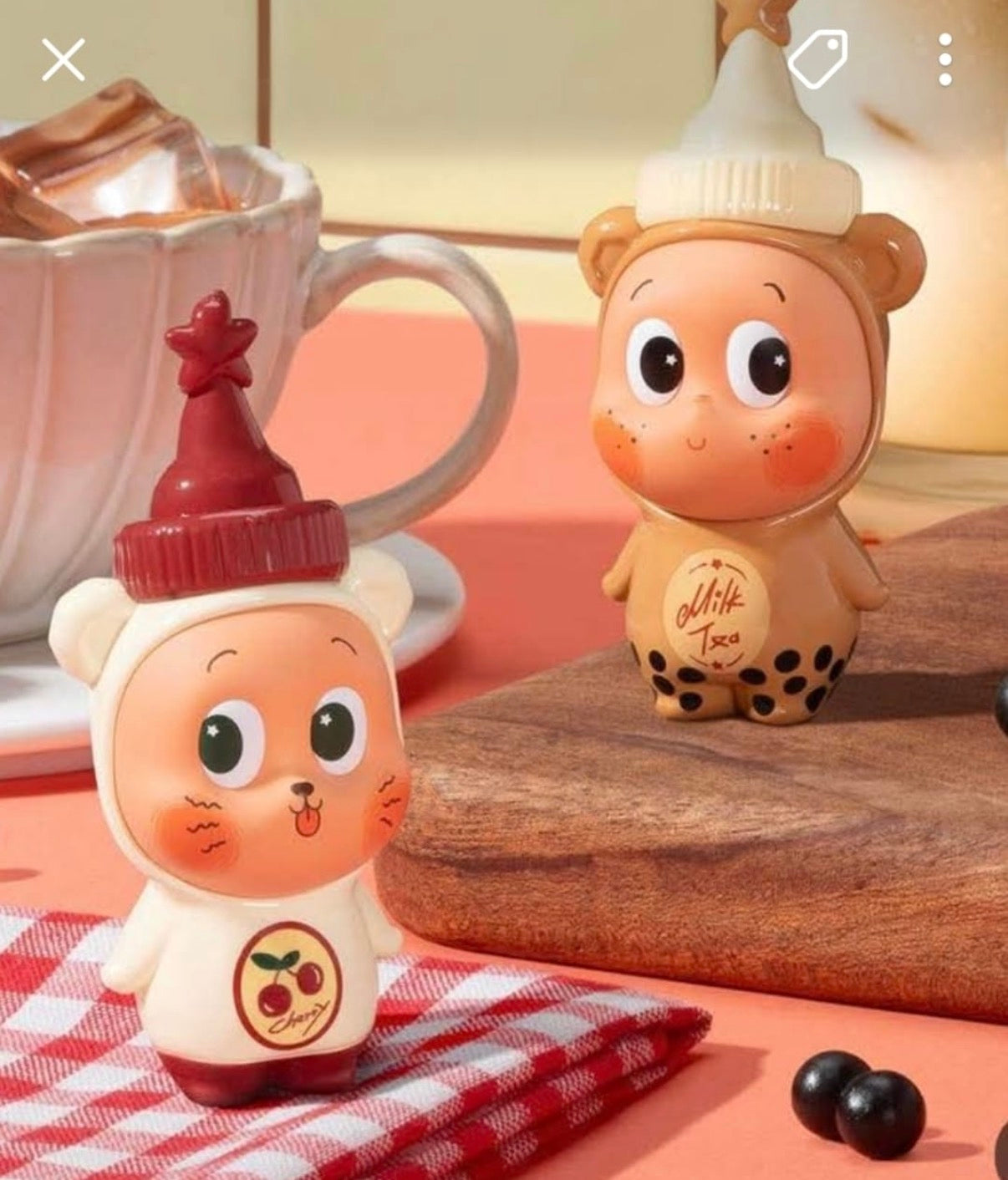 Twinkle bubble tea&cherry ice tea sealed