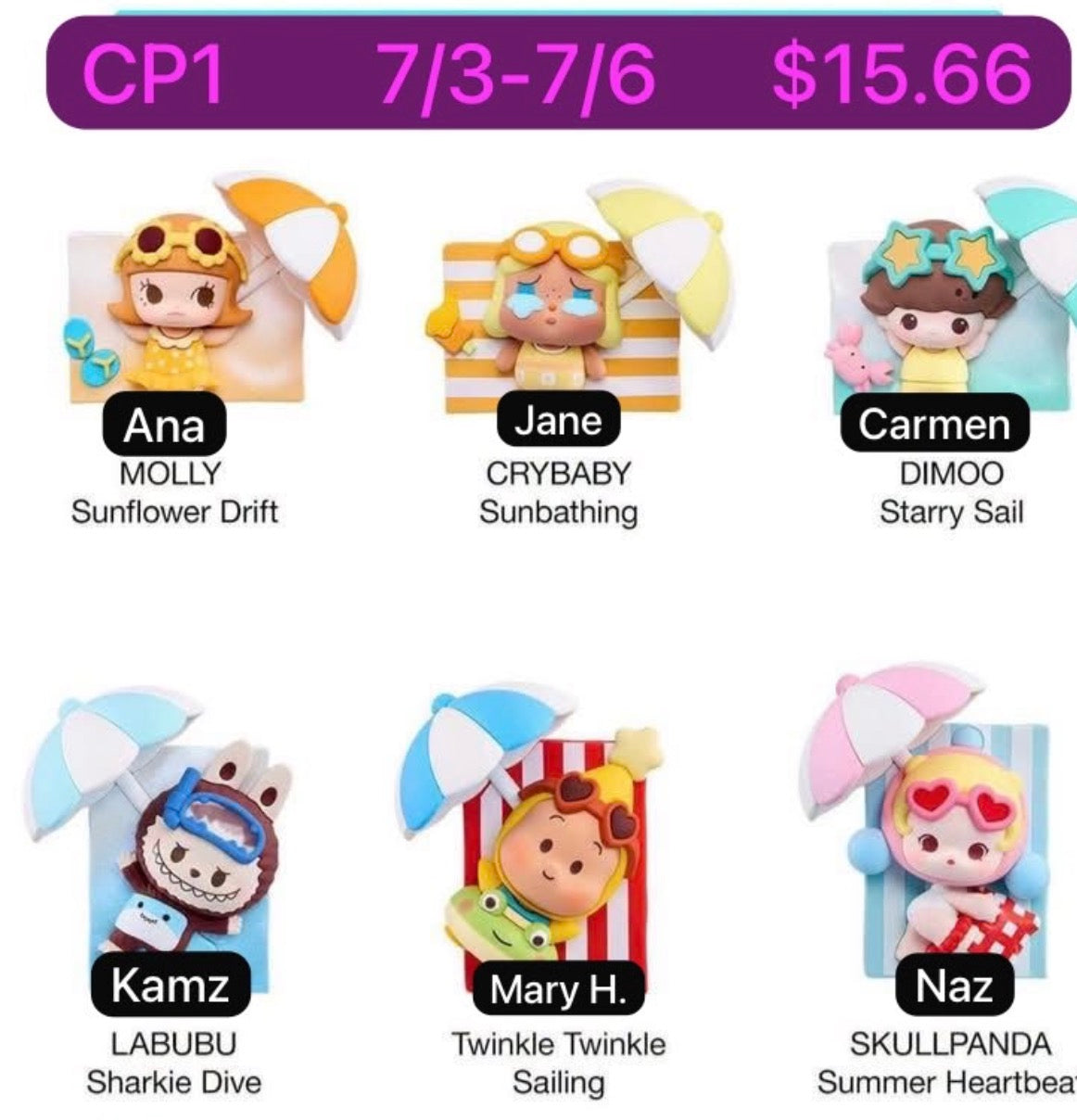 (Pre-Order) Island Vacation Refrigerator Magnet Series Blind Box