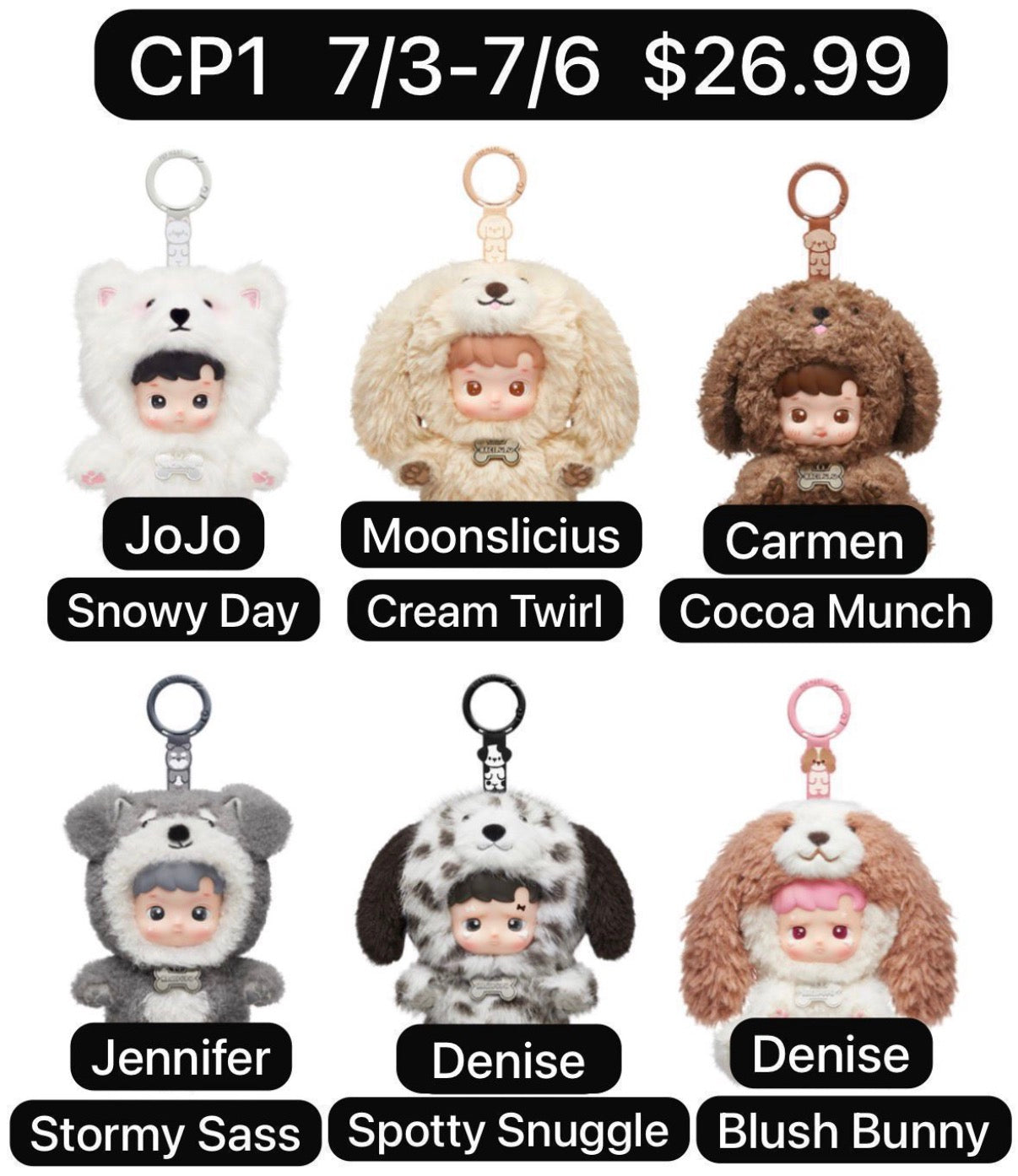 (Pre-Order)Hacipupu Take Me Home Plush Series Dolls