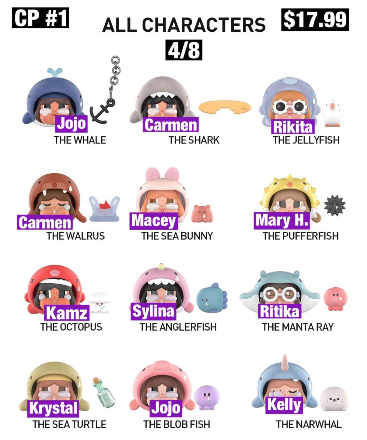 (Pre-Order) CRYBABY Cry Me an Ocean Series Figures