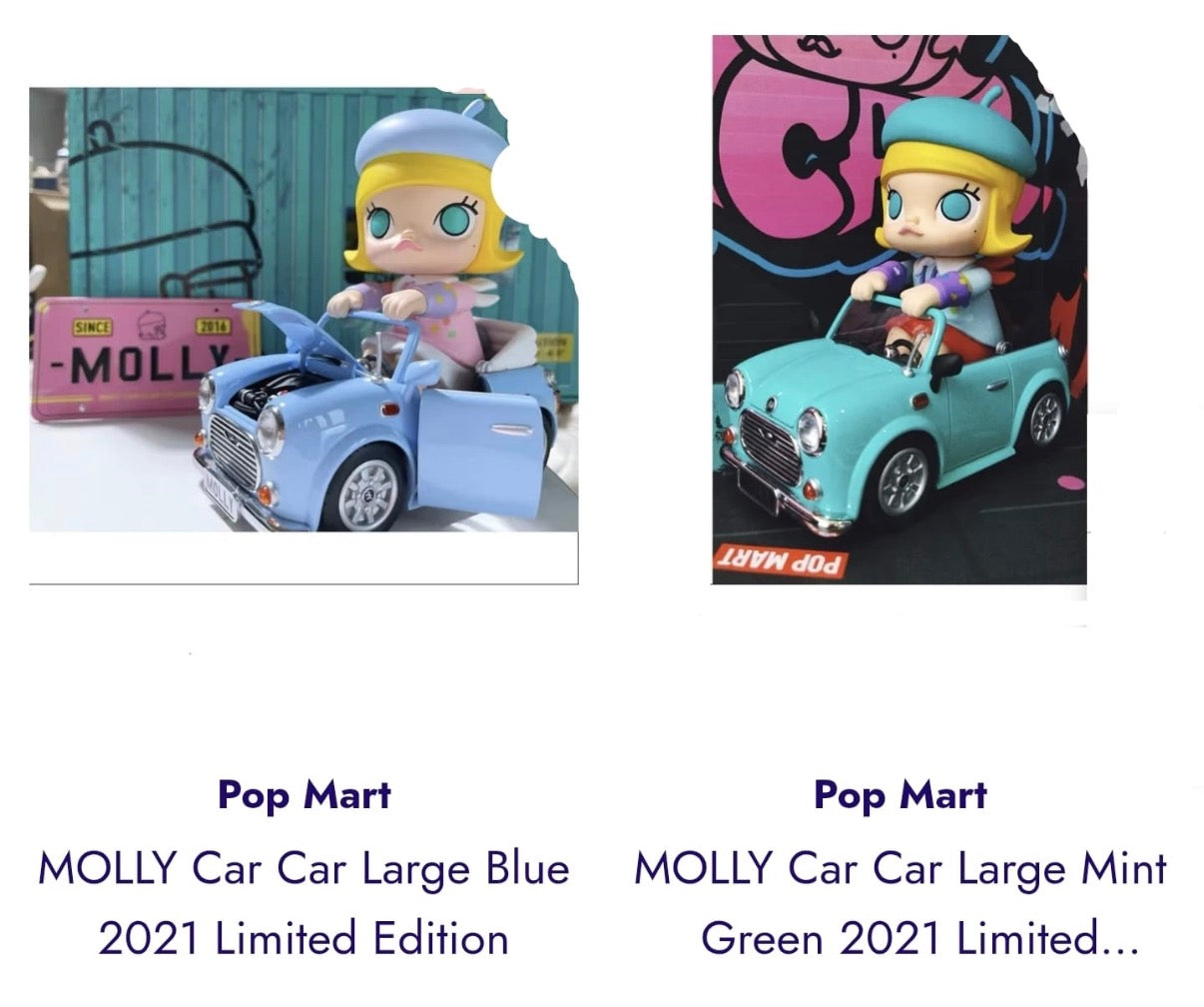 Luis-Molly Car blue and mint open box